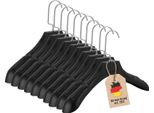 Appendiabiti Intirilife In Nero Universale - 10 Appendiabiti In Plastica Con Superficie Antiscivolo - Appendiabiti Appendiabiti Appendiabiti Appendiabiti Appendiabiti Appendiabiti Giacca