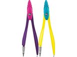 Maped 194500 Scatola Di Bussole Maped Study Fancy, 2 Pezzi, Colori Assortiti