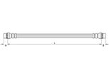 Tubo Freno Posteriore Interno 188Mm Metzger Per Renault Clio Iv
