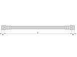 Tubo Freno Posteriore Interno 350Mm Metzger Per Opel Adam (M13)