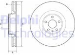 2X Disco Freno Delphi BG9172C Per Audi A6 Allroad (4GH 4GJ C7) 62 4Mm 356Mm