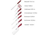 Set Di Coltelli Professionali Da 8 Pezzi Ceppo Di Coltelli Di Altissima Qualità Autoaffilante Set Di Coltelli Da Cucina Coltello Da Chef In Acciaio Inox In Rosso
