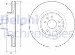 2X Disco Freno Delphi BG9232C Per Renault Megane Iii Coupé (DZ0/1_) 63 9Mm