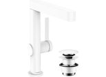 Hansgrohe Finoris Mitigeur Monocommandé Pour Lavabo 230 Avec Bec Pivotant Et Vidage Push-Open, Saillie 178 Mm, 76060700, 76060700