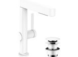 Hansgrohe Finoris Mitigeur Monocommandé Pour Lavabo 230 Avec Douchette Extractible, 2 Types De Jets Et Vidage Push-Open, Saillie 178 Mm, 76063700, 76063700