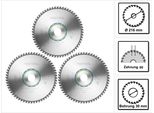 Set Di Lame Circolari Speciali Festool 3X Hw 216 X 30 X 2,3 Mm W60 ( 3X 491051 ) 216 Mm 60 Denti
