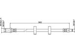 Metzger 4111487 Tubo Freno Anteriore Sinistro Anteriore Destro Per Iveco Daily Iv Furgone/Station Wagon Piattaforma/Telaio Daily Iii Piattaforma/Telaio Daily Iv
