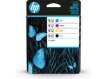 Hp 912 - Confezione Da 4 - Nero, Giallo, Ciano, Magenta