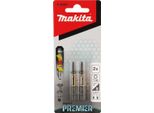 Makita Impact Premier Bits T10 50 Mm T10 - 50 Mm - 1/4" - 2 Pz."