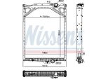 Nissens 606367 Radiatore Radiatore Acqua Radiatore Motore Per Volvo B12