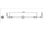 Metzger 4112063 Tubo Freno Posteriore Sinistro Posteriore Destro Per Bmw 5 Touring (G31) 5 Berlina (G30, F90) 7 (G11, G12) 6 Gran Turismo (G32) 8 Coupé