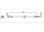 Metzger 4112082 Tubo Freno Anteriore Sinistro Destro Per Bmw 3 Berlina (G20) 3 Touring (G21)