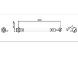Tubo Freno Posteriore Destro Per Pinza Freno 198Mm Metzger Per Nissan Qashqai Ii