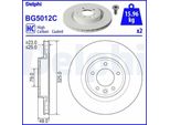2X Disco Freno Delphi BG5012C Per Land Rover Range Rover Sport (L494) 49Mm