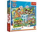 Trefl Paw Patrol 4In1 Puzzel 35-70 Stukjes