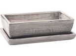 Cassapanca Con Piattino Kaktus Grey Grigio 28 Cm