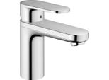 Hansgrohe Vernis Blend Mitigeur Monocommandé Pour Lavabo 100 Avec Alimentation En Eau IsoléE Et Vidage à Tirette Chrome, Saillie 108 Mm, 71571000, 71571000