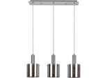 Rabalux 5250 Lampada A Sospensione 3 Spot Donati, E27, Argento-Nero-Grigio, Rotonda, Moderna, ø150Mm