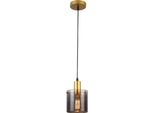 Rabalux 5222 Lampada A Sospensione 1 Spot Donati, E27, Oro-Nero-Grigio, Rotonda, Moderna, ø150Mm