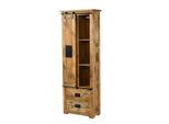 MASSIVMOEBEL24 | Railway #184 Armadio In Legno Di Mango - Laccato / Natur 70X35X195