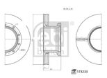 2X Disco Freno Febi Bilstein 173233 Posteriore 150Mm 38 1Kg 434Mm