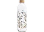 Borraccia Da Trasporto Hanami, Vetro Ø 8,5 Cm, 1 L, H 29 Cm, Trasparente/Multicolore