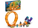 Lego 60338 City Stuntz Scimpanzé Stunt Looping, Giocattolo D'azione Con Rampa, Moto Acrobatica E 3 Minifigure Per Bambini Di Età Superiore Ai 7 Anni