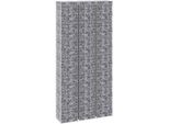 Vidaxl Gabbioni Per Letti Rialzati 3 Pezzi 30X30X200 Cm In Ferro