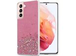 Cadorabo Custodia Per Samsung Galaxy S21 5G Custodia Protettiva In Rosa Custodia Del Telefono Cellulare Custodia Tpu Custodia Glitter Cover Custodia Glitter