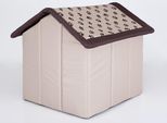 Cuccia Per Cani, Cuccia Per Cani, Letto Per Cani, Casa Per Gatti, Caverna Per Gatti, Piccola L - 52X46 Cm Beige Con Zampe