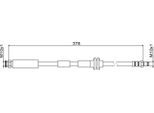 Tubo Freno Anteriore 378Mm Metzger Per Fiat Panda (312_)