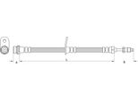 Tubo Freno Anteriore 402Mm Metzger Per Ford Focus Iii