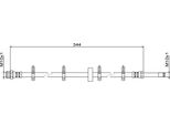 Tubo Freno 344Mm Metzger Per Daily Iv