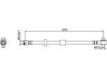 Tubo Freno Posteriore 270Mm Metzger Per Volvo V90 Ii