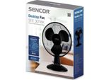 Sencor Sfe 3011BK Ventilatore Da Tavolo - 30 Cm, 3 Velocità, Oscillazione, Nero
