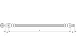Tubo Freno 516Mm Metzger Per Mercedes Sprinter 3-T
