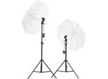 Vidaxl Set Per Studio Fotografico Con Illuminazione E Sfondo