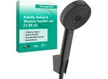 Hansgrohe Pulsify Select S Kit Support De Douche 105, 3Jet Relaxation, Incl. Douchette à Main, Flexible De Douche 1250Mm, 24302670, 24302670