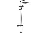 Hansgrohe Vernis Shape SystèMe De Douche, 240 1Jet, Avec Thermostat, éConomie Deau, Noir Mat, 26429670, 26429670