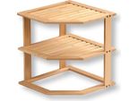 Scaffale Da Cucina Kesper Scaffale Angolare Da Cucina, Bambù, 58804