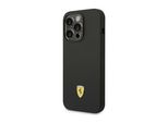 Ferrari Fehcp14Lsibbk Iphone 14 Pro 6,1 Czarny/Black Hardcase Silicone Metal Logo