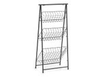 Scaffale In Piedi Zeller, 3 Strati, Metallo, Nero, 43 X 30 X 90 Cm