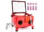 Cabina Di Sabbiatura Arebos 90L | Accessori Per Compressore E Pistola Di Sabbiatura Con 4 Ugelli