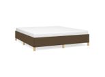 Vidaxl Struttura Letto A Molle Insacchettate Marrone Scuro 180X200 Cm Tessuto