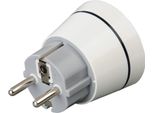 Hama 00223453 Adattatore Per Spina Di Rete Tipo E/F Ibrido Tipo I (Au) Bianco