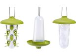 Plastia Robin - Mangiatoia Per Uccelli 3 In 1, Vasca Per Uccelli - Verde