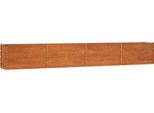 Vidaxl Letto Rialzato Arrugginito 320X40X45 Cm Acciaio Corten