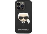 Karl Lagerfeld Klhmp14Xslkhbk Custodia Rigida Per Iphone 14 Pro Max 6,7 Czarny/Nero Silicone Karl's Head Magsafe