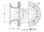 2X Disco Freno Febi Bilstein 175595 Posteriore 187 5Mm 39 0Kg 430Mm