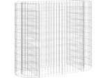 Vidaxl Gabbione Letto Rialzato Ferro Zincato 120X50X100 Cm